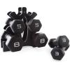 imageCAP Barbell Neoprene Dumbbell Weights Pairs ampamp Sets  Multiple ColorsBlack
