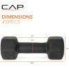 imageCAP Barbell Neoprene Dumbbell Weights Pairs ampamp Sets  Multiple ColorsBlack