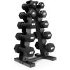 imageCAP Barbell Neoprene Dumbbell Weights Pairs ampamp Sets  Multiple ColorsBlack