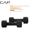 imageCAP Barbell Neoprene Dumbbell Weights Pairs ampamp Sets  Multiple ColorsBlack