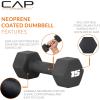 imageCAP Barbell Neoprene Dumbbell Weights Pairs ampamp Sets  Multiple ColorsBlack