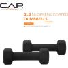 imageCAP Barbell Neoprene Dumbbell Weights Pairs ampamp Sets  Multiple ColorsBlack
