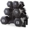 imageCAP Barbell Neoprene Dumbbell Weights Pairs ampamp Sets  Multiple ColorsBlack