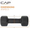imageCAP Barbell Neoprene Dumbbell Weights Pairs ampamp Sets  Multiple ColorsBlack