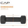 imageCAP Barbell Neoprene Dumbbell Weights Pairs ampamp Sets  Multiple ColorsBlack