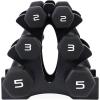 imageCAP Barbell Neoprene Dumbbell Weights Pairs ampamp Sets  Multiple ColorsBlack