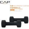 imageCAP Barbell Neoprene Dumbbell Weights Pairs ampamp Sets  Multiple ColorsBlack