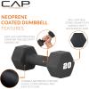 imageCAP Barbell Neoprene Dumbbell Weights Pairs ampamp Sets  Multiple ColorsBlack