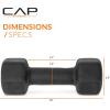 imageCAP Barbell Neoprene Dumbbell Weights Pairs ampamp Sets  Multiple ColorsBlack