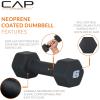 imageCAP Barbell Neoprene Dumbbell Weights Pairs ampamp Sets  Multiple ColorsBlack