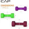imageCAP Barbell Neoprene Dumbbell Weights Pairs ampamp Sets  Multiple ColorsColors Series