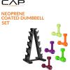 imageCAP Barbell Neoprene Dumbbell Weights Pairs ampamp Sets  Multiple ColorsColors Series