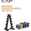 imageCAP Barbell Neoprene Dumbbell Weights Pairs ampamp Sets  Multiple ColorsColors Series
