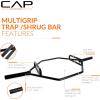 imageCAP Barbell Olympic Trap Bar  Multiple Grip OptionsBlack