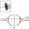 imageCAP Barbell Olympic Trap Bar  Multiple Grip OptionsChrome