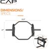 imageCAP Barbell Olympic Trap Bar and Shrug Bar for DeadliftsBlack