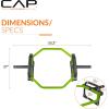 imageCAP Barbell Olympic Trap Bar and Shrug Bar for DeadliftsGreen