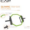 imageCAP Barbell Olympic Trap Bar and Shrug Bar for DeadliftsGreen