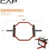 imageCAP Barbell Olympic Trap Bar and Shrug Bar for DeadliftsRed