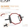 imageCAP Barbell Olympic Trap Bar and Shrug Bar for DeadliftsRed