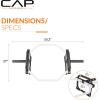 imageCAP Barbell Olympic Trap Bar and Shrug Bar for DeadliftsWhite