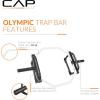 imageCAP Barbell Olympic Trap Bar and Shrug Bar for DeadliftsWhite