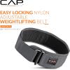 imageCAP Barbell Premium Nylon Weightlifting Belt  Multiple OptionsGray