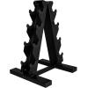 imageCAP Barbell Rubber Coated Dumbbell Weight Set with Vertical Rack  100 lb 150 lb and 210 lb Options100 lb  Set