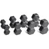 imageCAP Barbell Rubber Coated Dumbbell Weight Set with Vertical Rack  100 lb 150 lb and 210 lb Options100 lb  Set