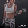 imageCAP Barbell Rubber Coated Dumbbell Weight Set with Vertical Rack  100 lb 150 lb and 210 lb Options150 lb  Set