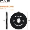 imageCAP Barbell Rubber Olympic Bumper Plate  Multiple OptionsColorsCompetition