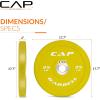 imageCAP Barbell Rubber Olympic Bumper Plate  Multiple OptionsColorsCompetition