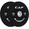 imageCAP Barbell Rubber Olympic Bumper Plate  Multiple OptionsColorsCompetition