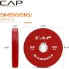 imageCAP Barbell Rubber Olympic Bumper Plate  Multiple OptionsColorsCompetition