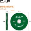 imageCAP Barbell Rubber Olympic Bumper Plate  Multiple OptionsColorsCompetition