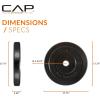 imageCAP Barbell Rubber Olympic Bumper Plate  Multiple OptionsColorsELITE