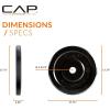 imageCAP Barbell Rubber Olympic Bumper Plate  Multiple OptionsColorsELITE