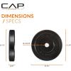 imageCAP Barbell Rubber Olympic Bumper Plate  Multiple OptionsColorsELITE