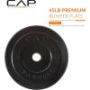 imageCAP Barbell Rubber Olympic Bumper Plate  Multiple OptionsColorsELITE