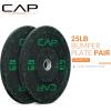 imageCAP Barbell Rubber Olympic Bumper Plate  Multiple OptionsColorsEconomy  Speckled