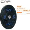imageCAP Barbell Rubber Olympic Bumper Plate  Multiple OptionsColorsEconomy  Speckled