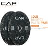 imageCAP Barbell Rubber Olympic Bumper Plate  Multiple OptionsColorsEconomy  Speckled
