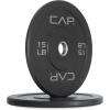 imageCAP Barbell Rubber Olympic Bumper Plate  Multiple OptionsColorsEconomy