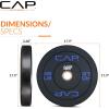 imageCAP Barbell Rubber Olympic Bumper Plate  Multiple OptionsColorsEconomy