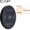 imageCAP Barbell Rubber Olympic Bumper Plate  Multiple OptionsColorsEconomy