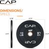 imageCAP Barbell Rubber Olympic Bumper Plate  Multiple OptionsColorsEconomy