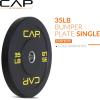 imageCAP Barbell Rubber Olympic Bumper Plate  Multiple OptionsColorsEconomy