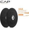 imageCAP Barbell Rubber Olympic Bumper Plate  Multiple OptionsColorsPRO