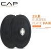imageCAP Barbell Rubber Olympic Bumper Plate  Multiple OptionsColorsPRO