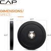 imageCAP Barbell Rubber Olympic Bumper Plate  Multiple OptionsColorsPRO